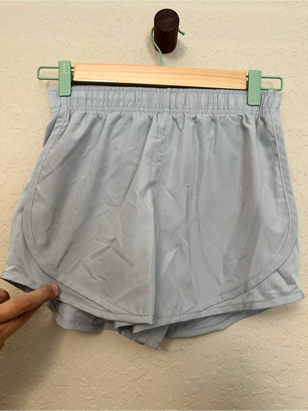 Nike Women’s Pale Blue Athletic Running Shorts